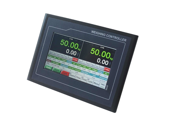 Indicatore LCD del regolatore di insaccamento del granello del touch screen dell'esposizione con il porto esposizione/RS232 di MODBUS RTU/HMI