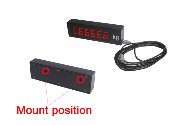 Indicatore a distanza delle cellule di carico dell'esposizione del LED con la comunicazione RS232 e RS485